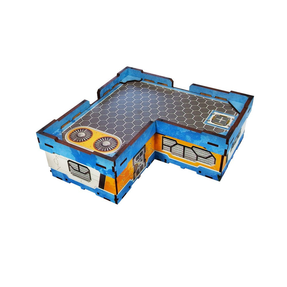 PREORDER Micro Art Studio - Infinity Scenery - District 5 L-Apartment (1) PREPAINTED (blue)