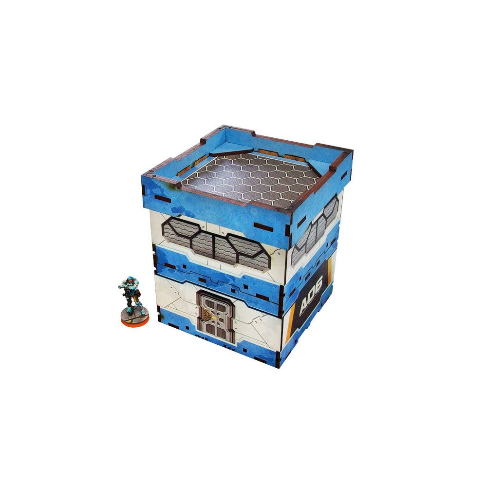 PREORDER Micro Art Studio - Infinity Scenery - District 5 Guardhouse (1) PREPAINTED (blue)