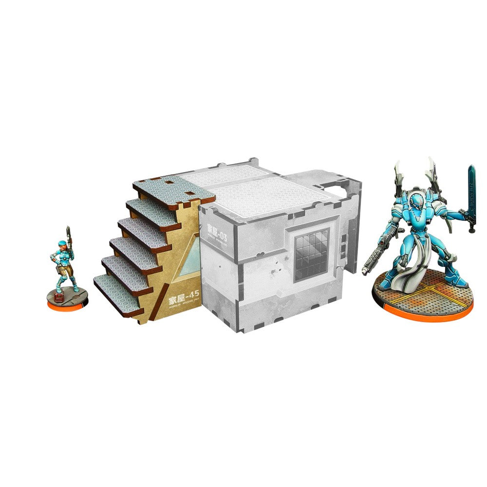 Micro Art Studio - Infinity Scenery - Kokkyo-3 Stairs (6) PREPAINTED (beige)