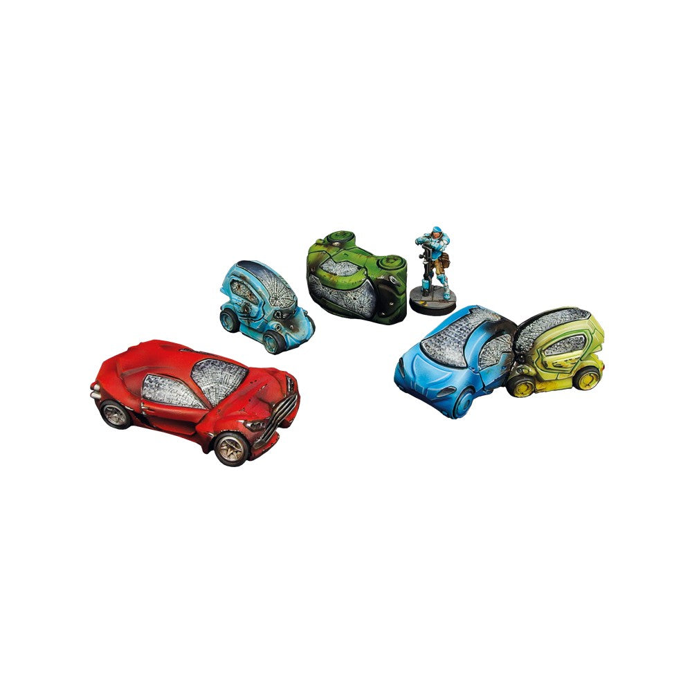 PREORDER Micro Art Studio - Infinity Scenery - City Wrecked Cars set (5)