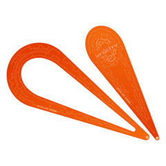 Micro Art Studio - Infinity Accessories - Infinity Teardrop Templates N5 (2) Fluo Orange