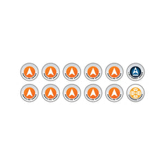 Micro Art Studio - Infinity Token Sets - N4 Infinity Tokens Regular Orders Orange (12)
