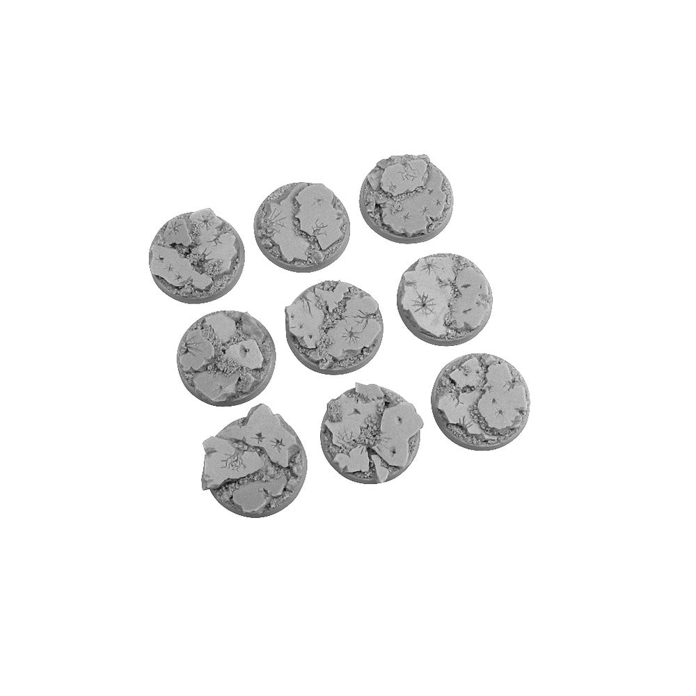 PREORDER Micro Art Studio - Resin Round/Oval Bases - Ruins Bases - Round 28mm (5)