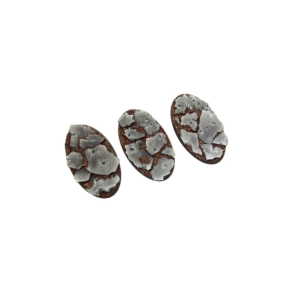 PREORDER Micro Art Studio - Resin Round/Oval Bases - Ruins Bases - Oval 75x42mm (2)