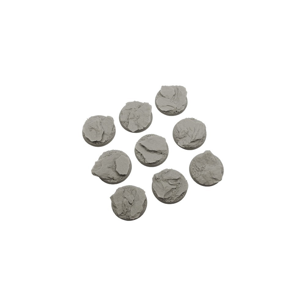PREORDER Micro Art Studio - Resin Round/Oval Bases - Shale Bases - Round 28mm (5)