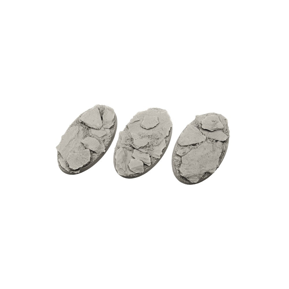 PREORDER Micro Art Studio - Resin Round/Oval Bases - Shale Bases - Oval 75x42mm (2)