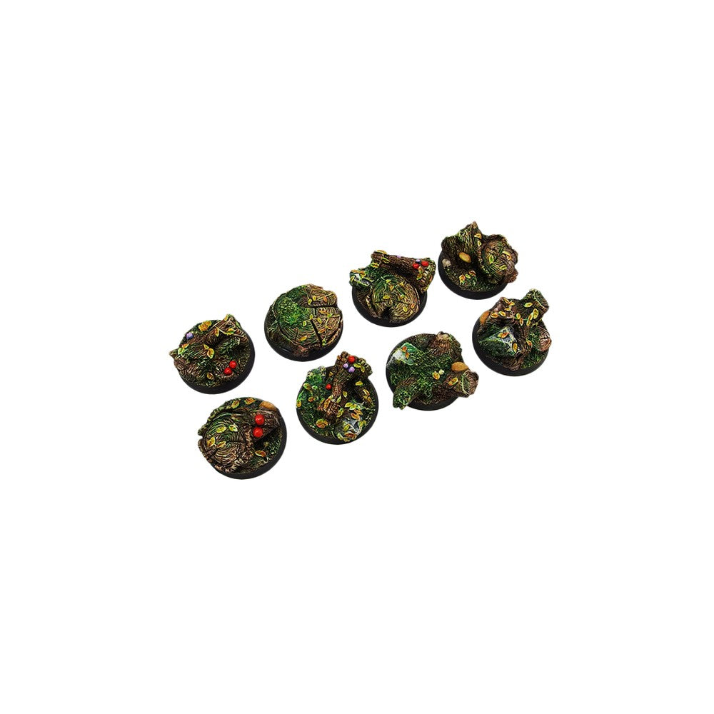 PREORDER Micro Art Studio - Resin Round/Oval Bases - Forest Bases - Round 32mm (4)