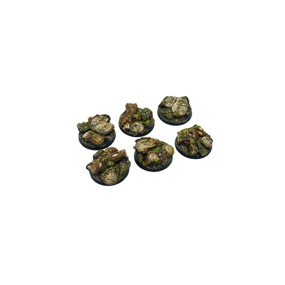 PREORDER Micro Art Studio - Resin Round/Oval Bases - Forest Bases - Round 40mm (2)