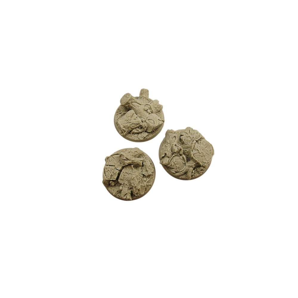 PREORDER Micro Art Studio - Resin Round/Oval Bases - Forest Bases - Round 50mm (2)