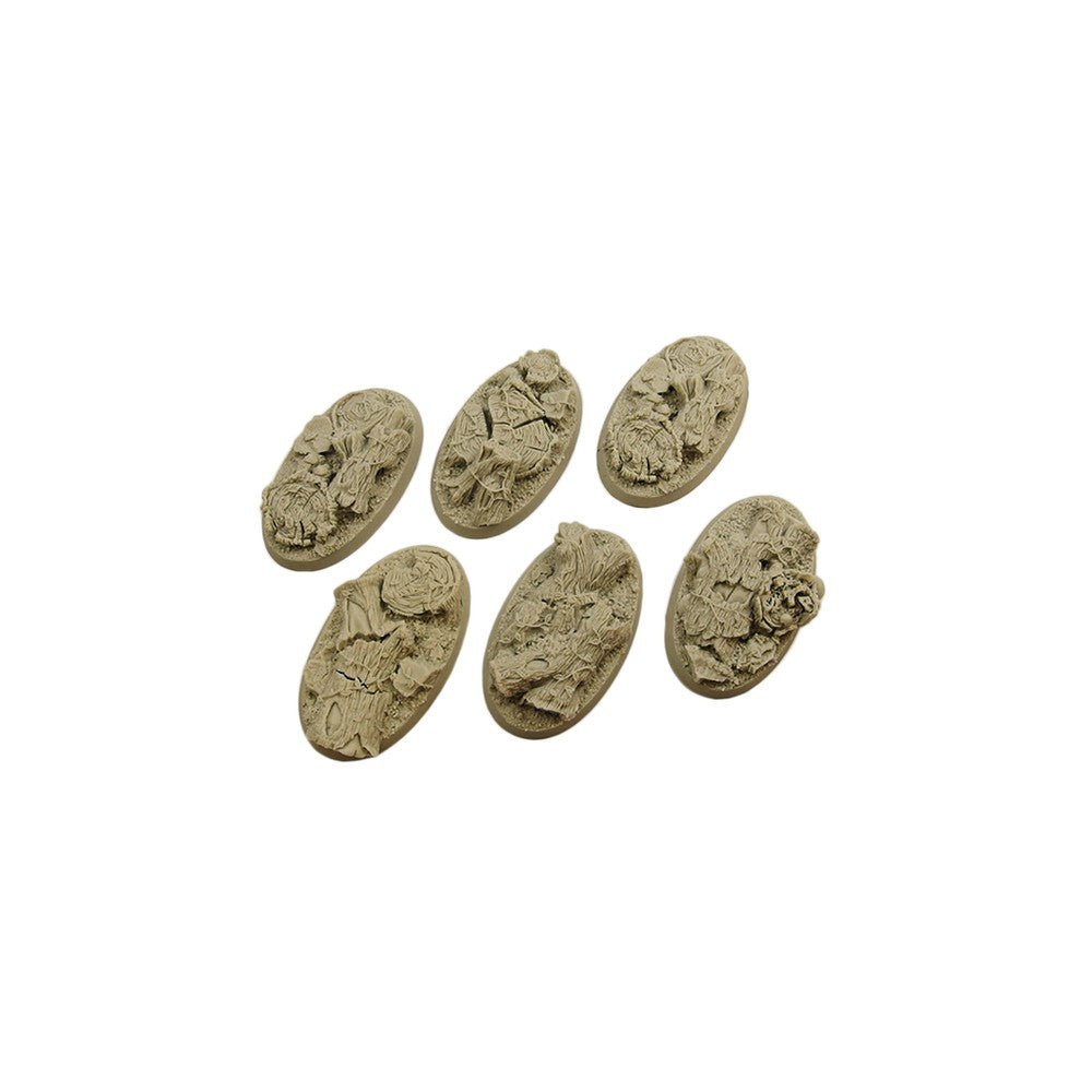 PREORDER Micro Art Studio - Resin Round/Oval Bases - Forest Bases - Oval 60x35mm (4)
