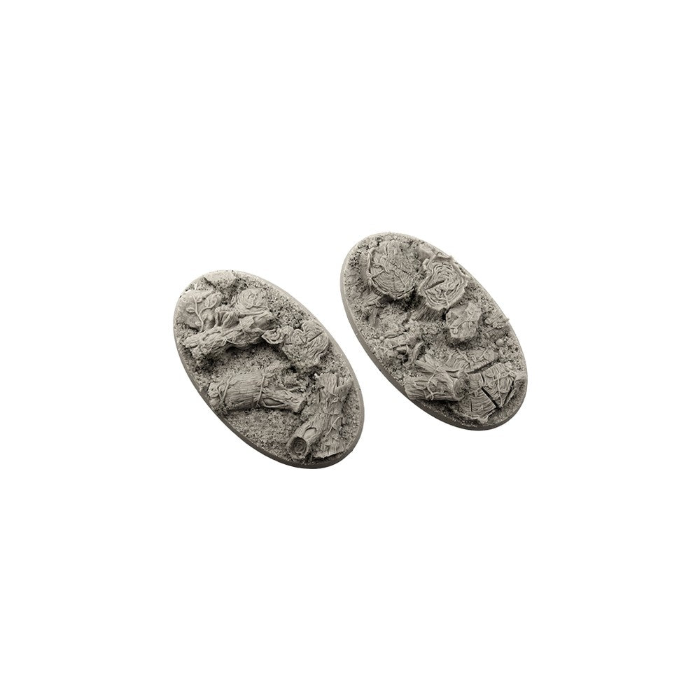 PREORDER Micro Art Studio - Resin Round/Oval Bases - Forest Bases - Oval 90x52mm (2)