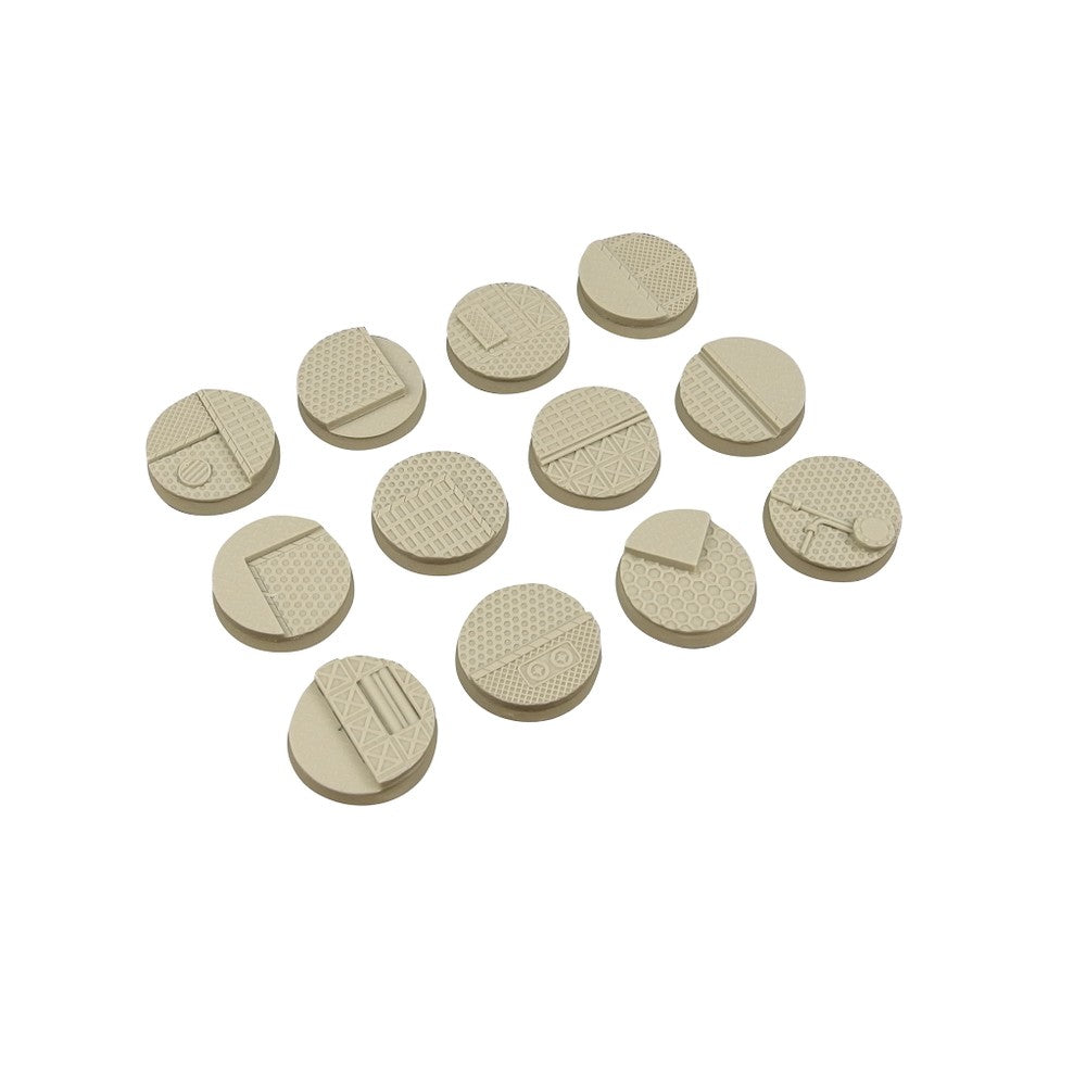 PREORDER Micro Art Studio - Resin Round/Oval Bases - Tech Bases - Round 25mm (5)