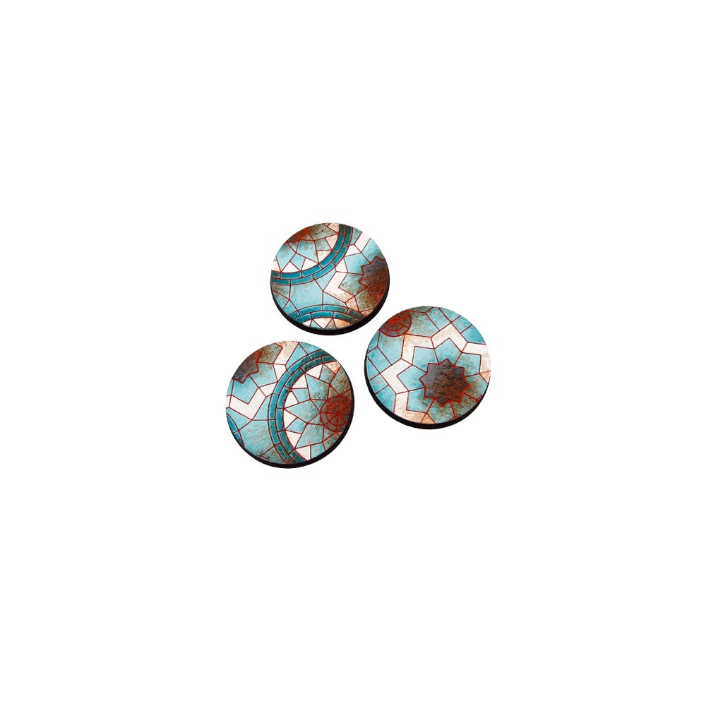 PREORDER Micro Art Studio - Resin Round/Oval Bases - Mosaic Bases - Round 50mm (2)