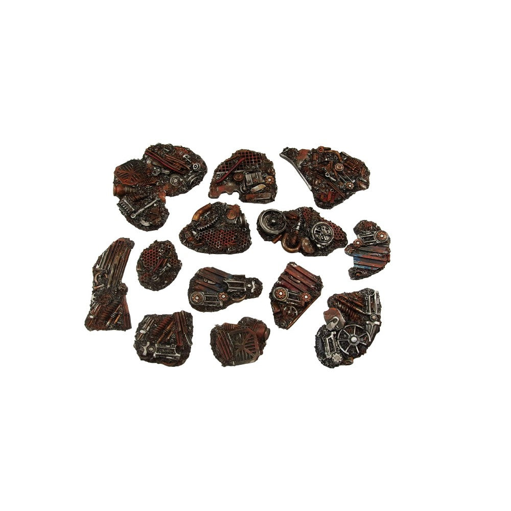 PREORDER Micro Art Studio - Resin Round/Oval Bases - Trash Basing Kit (13)