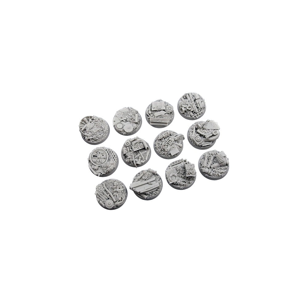 PREORDER Micro Art Studio - Resin Round/Oval Bases - Trash Bases Round 25mm (5)