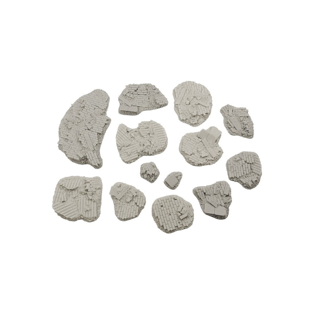 PREORDER Micro Art Studio - Resin Round/Oval Bases - Old Factory Basing Kit (13)