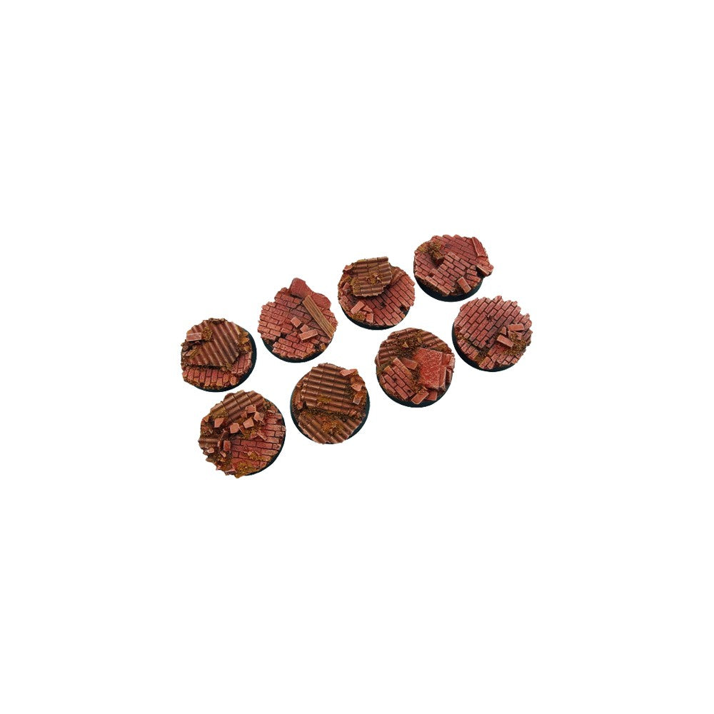 PREORDER Micro Art Studio - Resin Round/Oval Bases - Old Factory Bases - Round 32mm (4)