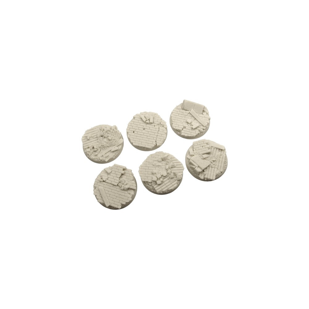 PREORDER Micro Art Studio - Resin Round/Oval Bases - Old Factory Bases - Round 40mm (2)