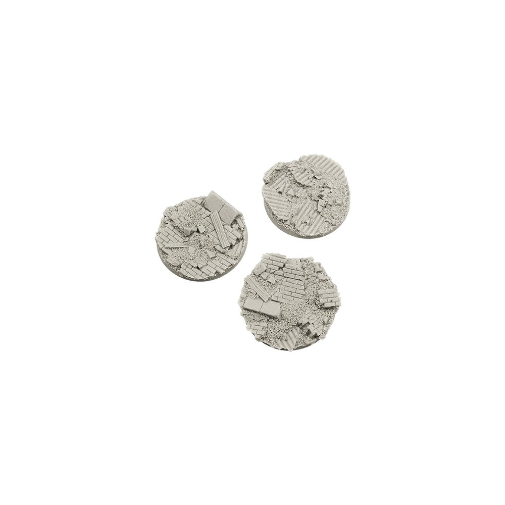 PREORDER Micro Art Studio - Resin Round/Oval Bases - Old Factory Bases - Round 50mm (2)