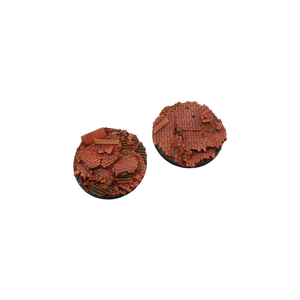 PREORDER Micro Art Studio - Resin Round/Oval Bases - Old Factory Bases - Round 60mm (1)