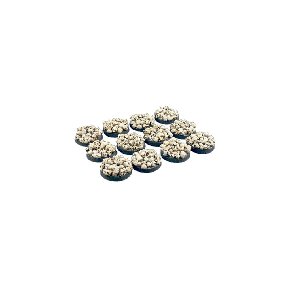 PREORDER Micro Art Studio - Resin Round/Oval Bases - Skulls Bases - Round 25mm (5)