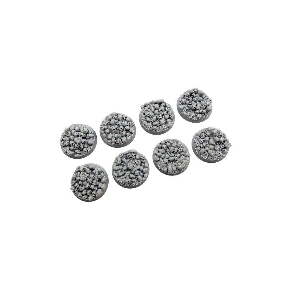 PREORDER Micro Art Studio - Resin Round/Oval Bases - Skulls Bases - Round 32mm (4)
