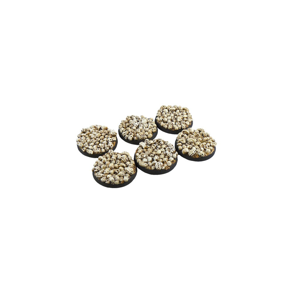 PREORDER Micro Art Studio - Resin Round/Oval Bases - Skulls Bases - Round 40mm (2)