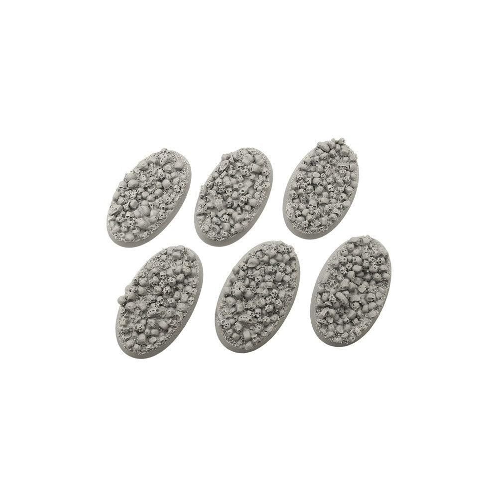 PREORDER Micro Art Studio - Resin Round/Oval Bases - Skulls Bases - Oval 60x35mm (4)