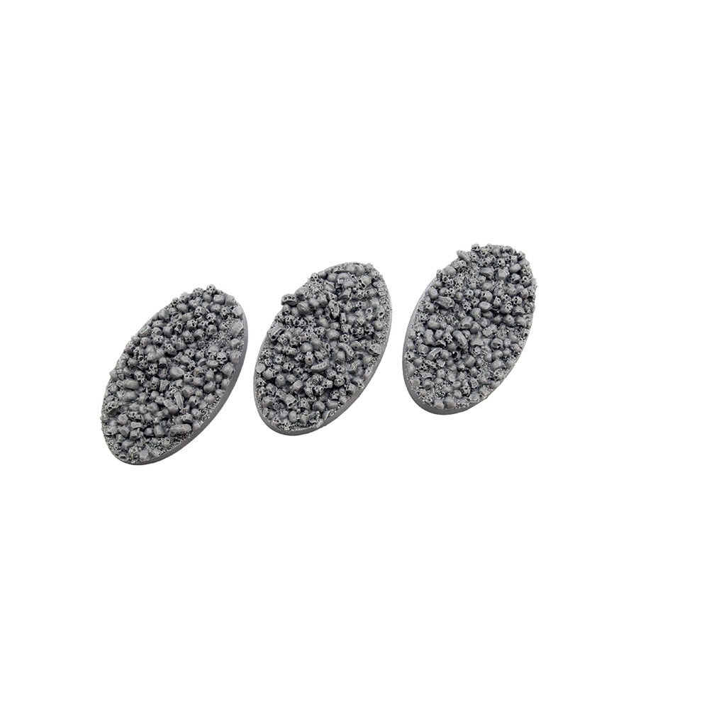 PREORDER Micro Art Studio - Resin Round/Oval Bases - Skulls Bases - Oval 75x42mm (2)