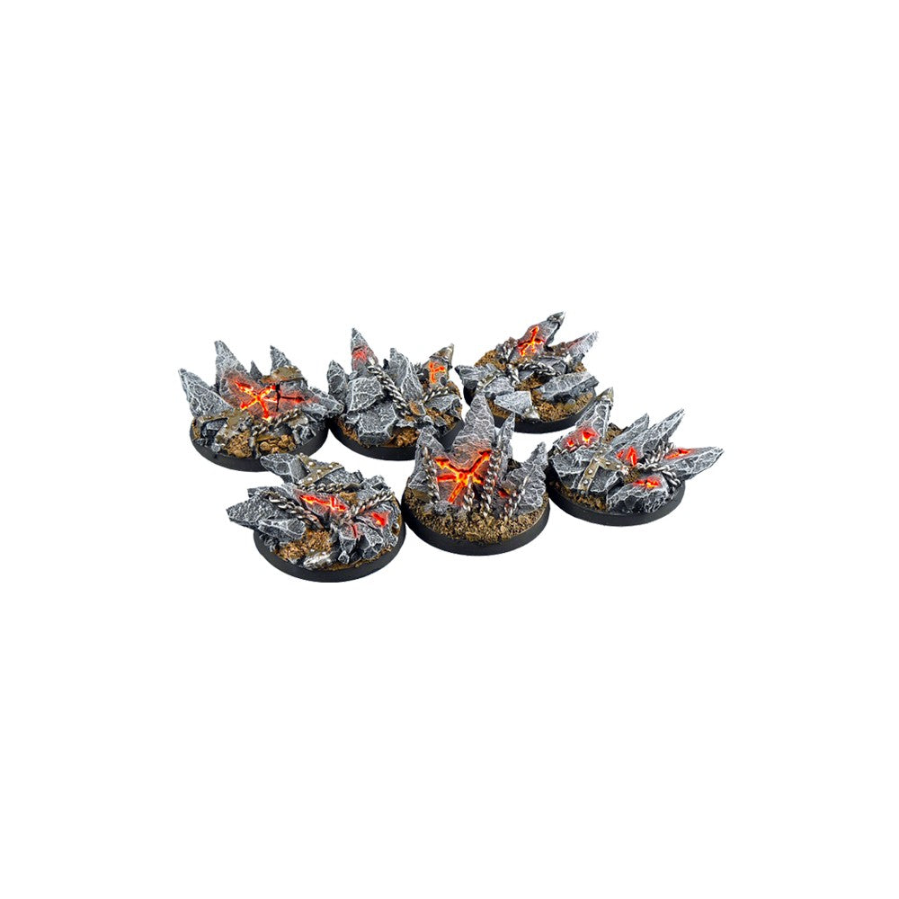 PREORDER Micro Art Studio - Resin Round/Oval Bases - Chaos Bases - Round 40mm (2)