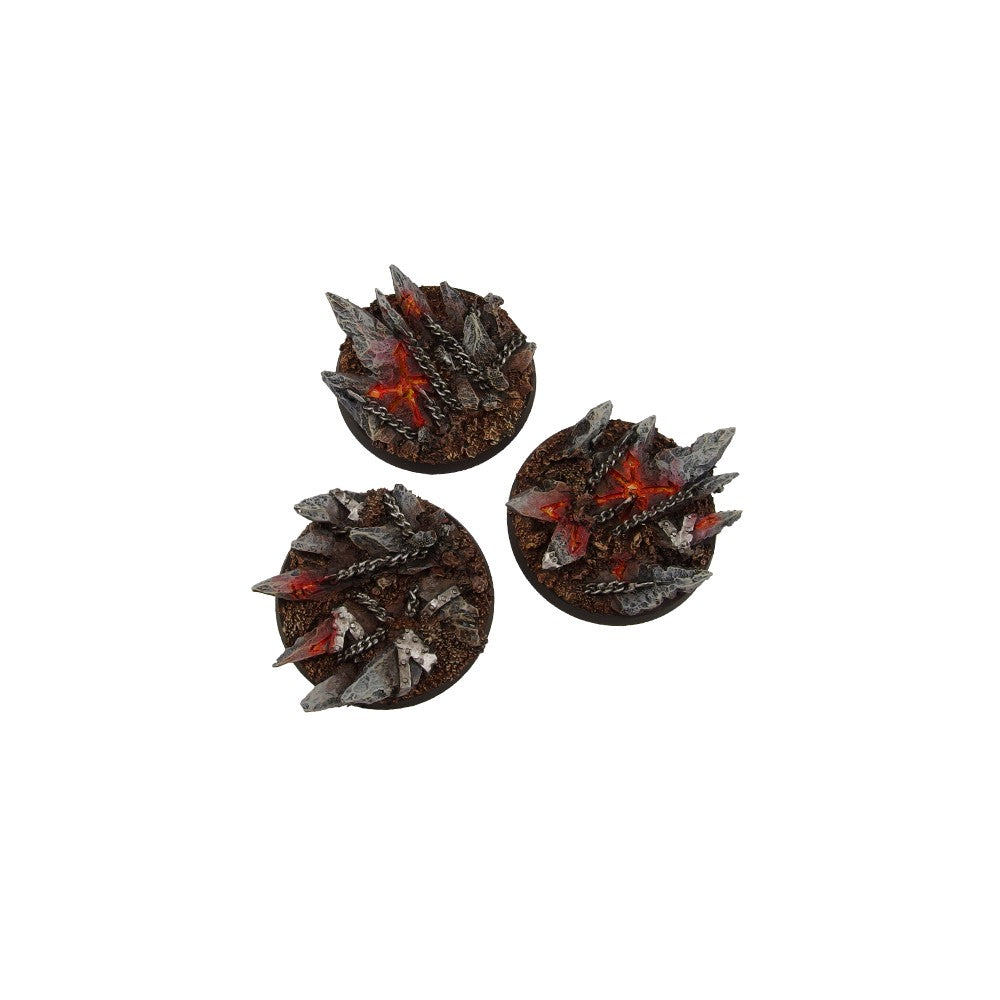 PREORDER Micro Art Studio - Resin Round/Oval Bases - Chaos Bases - Round 50mm (2)