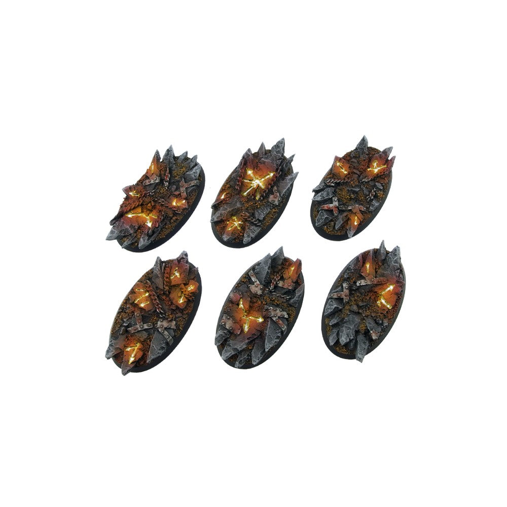 PREORDER Micro Art Studio - Resin Round/Oval Bases - Chaos Bases - Oval 60x35mm (4)