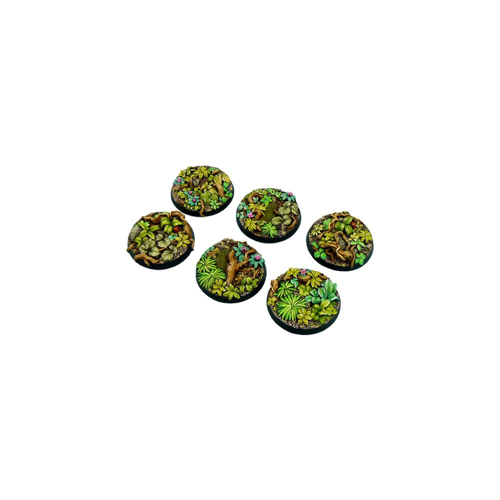 PREORDER Micro Art Studio - Resin Round/Oval Bases - Jungle Bases - Round 40mm (2)