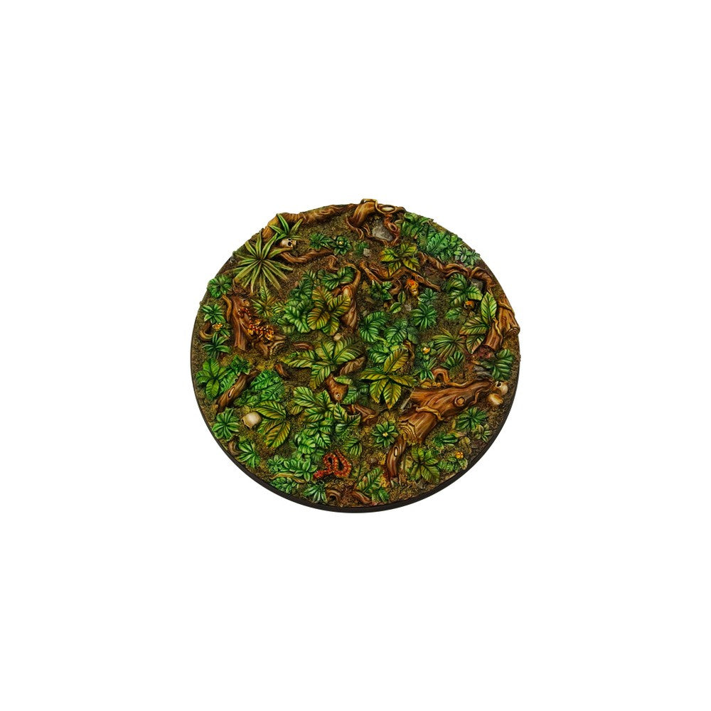 PREORDER Micro Art Studio - Resin Round/Oval Bases - Jungle Bases - Round 100mm (1)