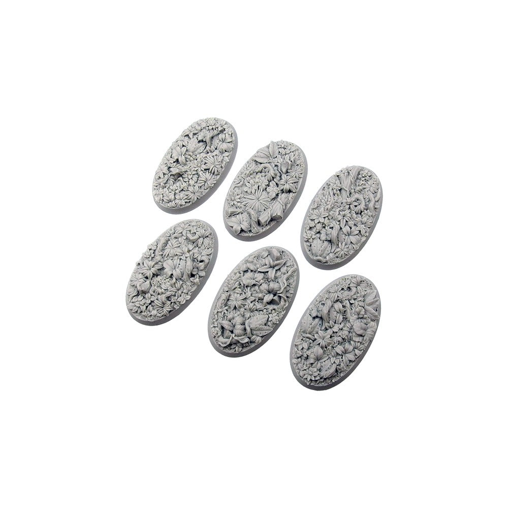 PREORDER Micro Art Studio - Resin Round/Oval Bases - Jungle Bases - Oval 60x35mm (4)