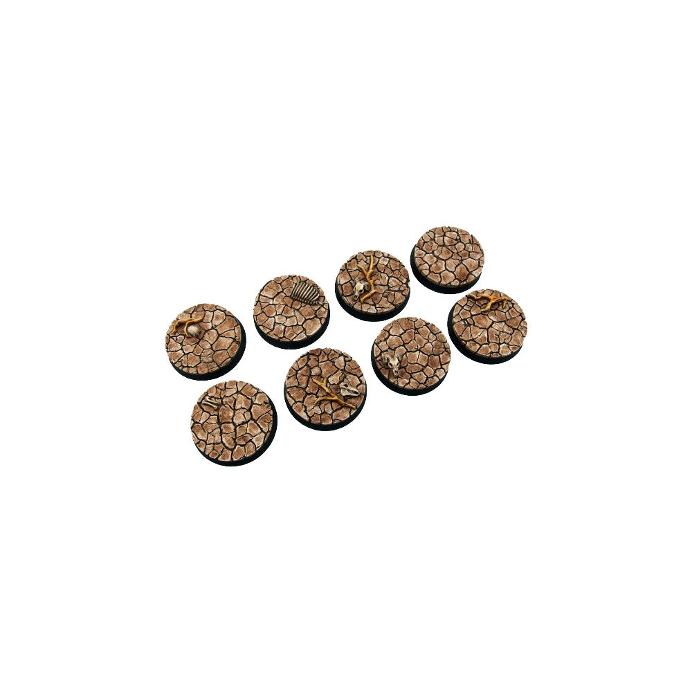 PREORDER Micro Art Studio - Resin Round/Oval Bases - Wasteland Bases - Round 32mm (4)