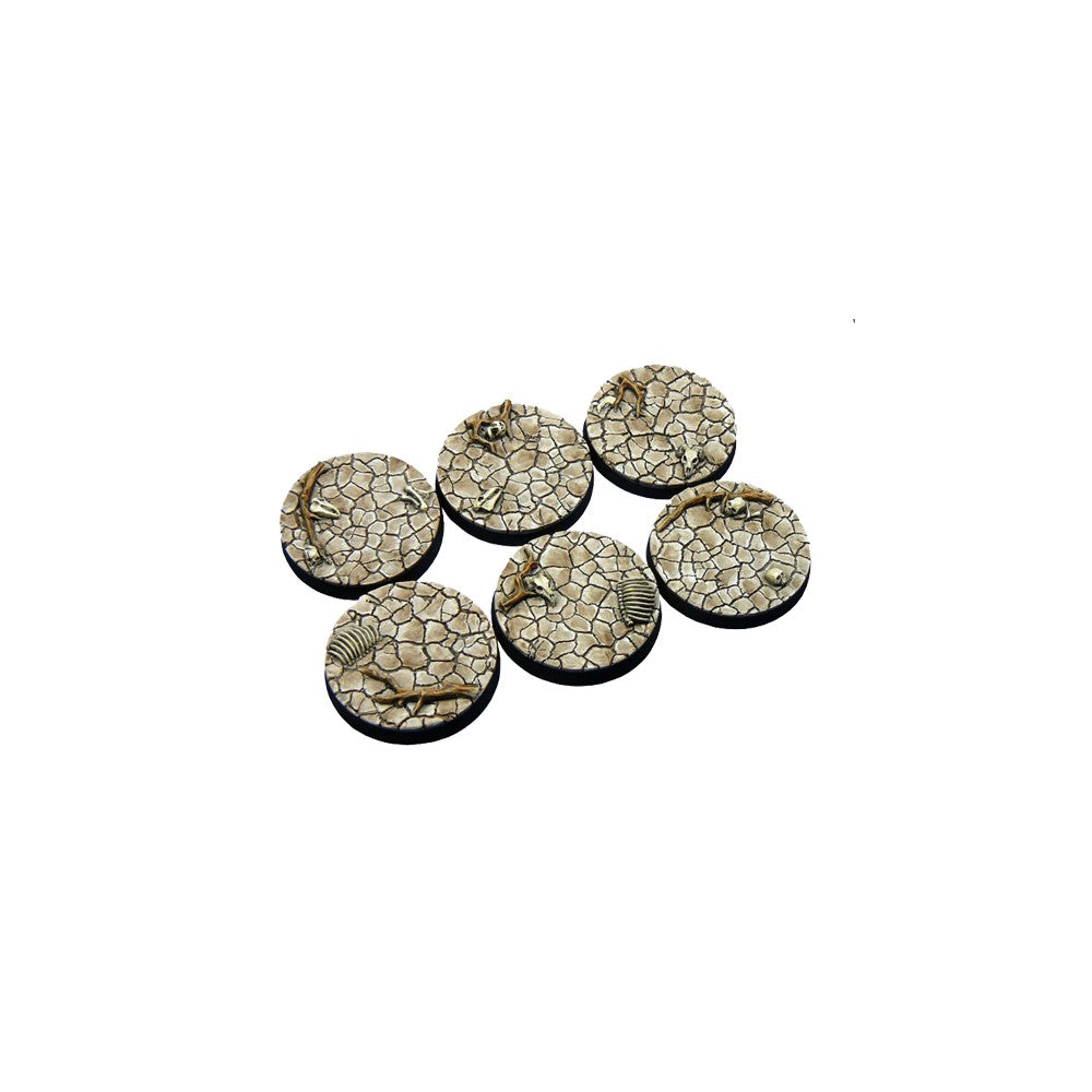 PREORDER Micro Art Studio - Resin Round/Oval Bases - Wasteland Bases - Round 40mm (2)