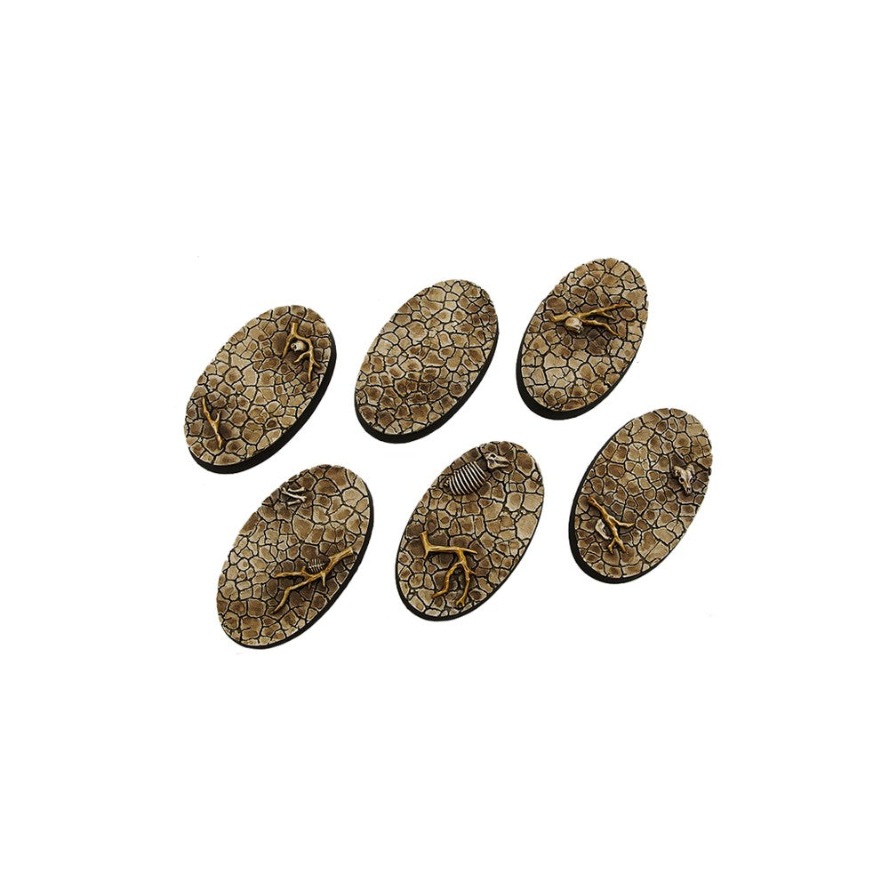 PREORDER Micro Art Studio - Resin Round/Oval Bases - Wasteland Bases - Oval 60x35mm (4)