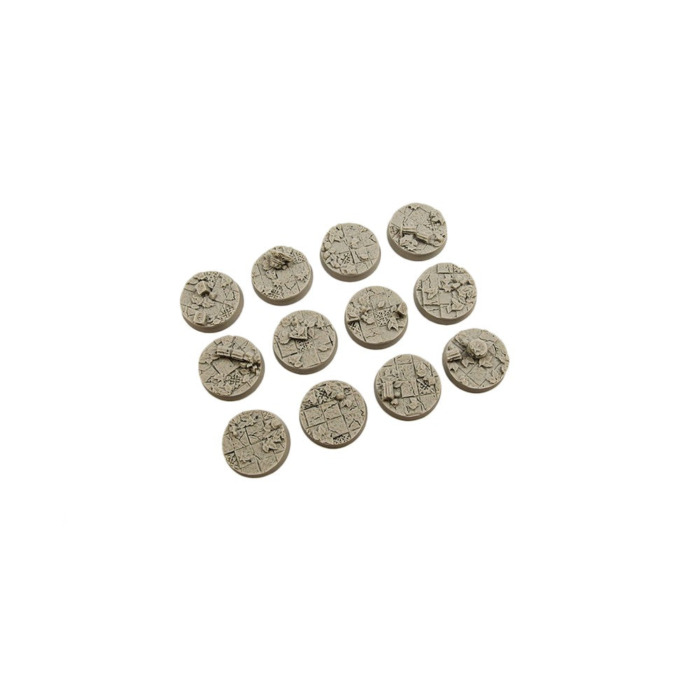 PREORDER Micro Art Studio - Resin Round/Oval Bases - Ancient Bases - Round 25mm (5)