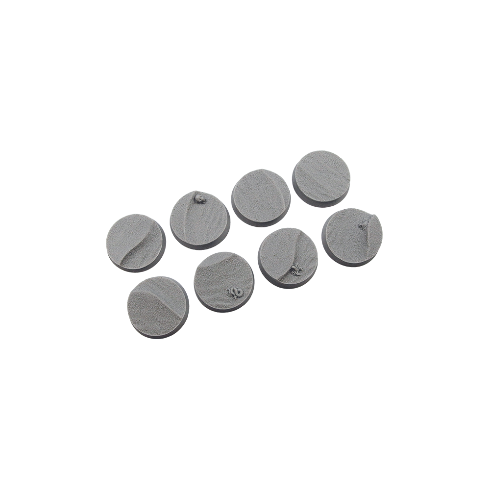 PREORDER Micro Art Studio - Resin Round/Oval Bases - Desert Bases - Round 32mm (4)
