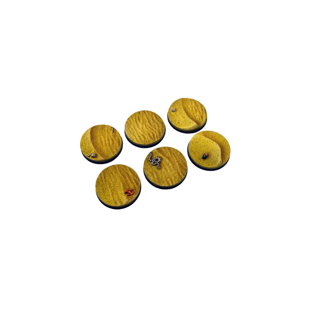 PREORDER Micro Art Studio - Resin Round/Oval Bases - Desert Bases - Round 40mm (2)
