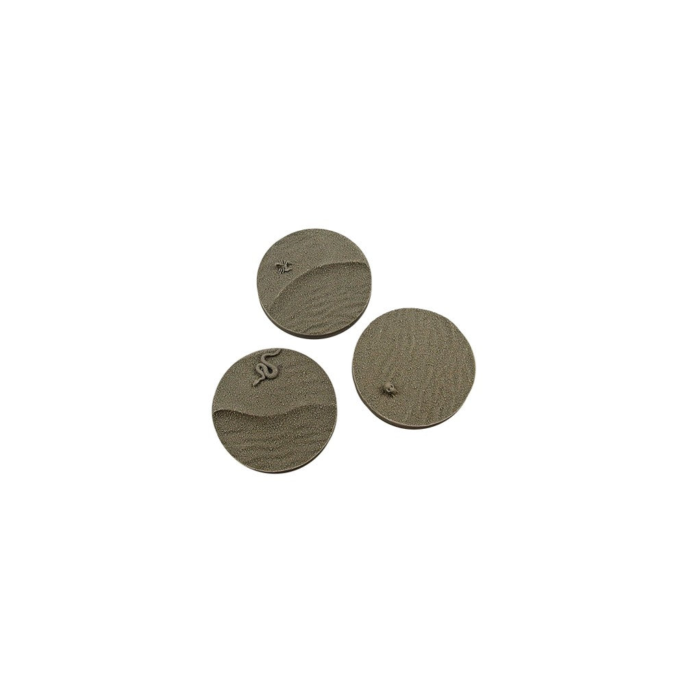 PREORDER Micro Art Studio - Resin Round/Oval Bases - Desert Bases - Round 50mm (2)