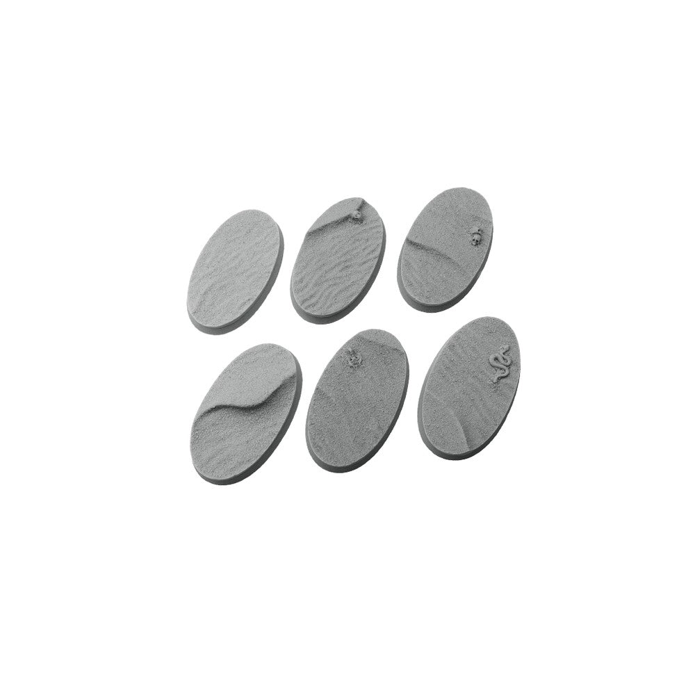 PREORDER Micro Art Studio - Resin Round/Oval Bases - Desert Bases - Oval 60x35mm (4)