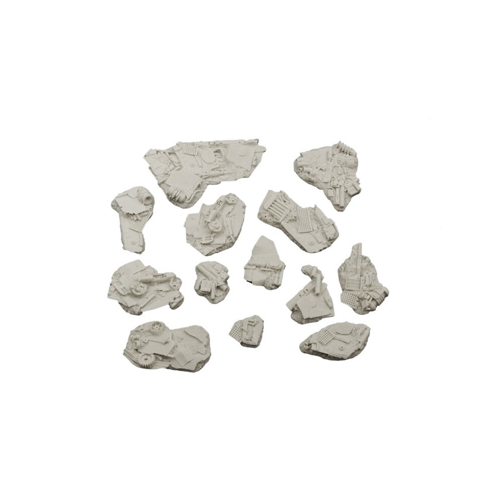 PREORDER Micro Art Studio - Resin Round/Oval Bases - Scrapyard Basing Kit (13)