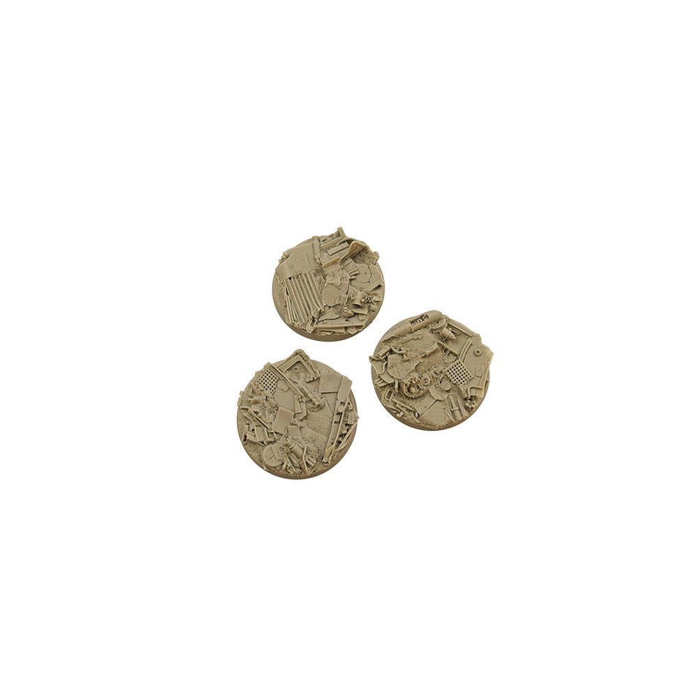 PREORDER Micro Art Studio - Resin Round/Oval Bases - Scrapyard Bases - Round 50mm (2)