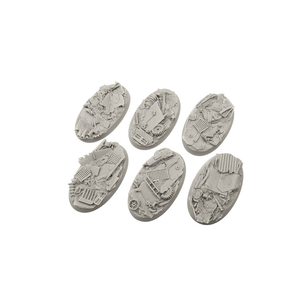 PREORDER Micro Art Studio - Resin Round/Oval Bases - Scrapyard Bases - Oval 60x35mm (4)