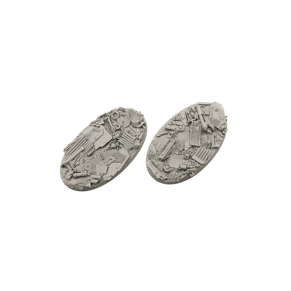 PREORDER Micro Art Studio - Resin Round/Oval Bases - Scrapyard Bases - Oval 90x52mm (2)