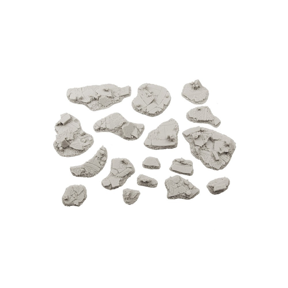 PREORDER Micro Art Studio - Resin Round/Oval Bases - Ruined Chapel Basing Kit (17)