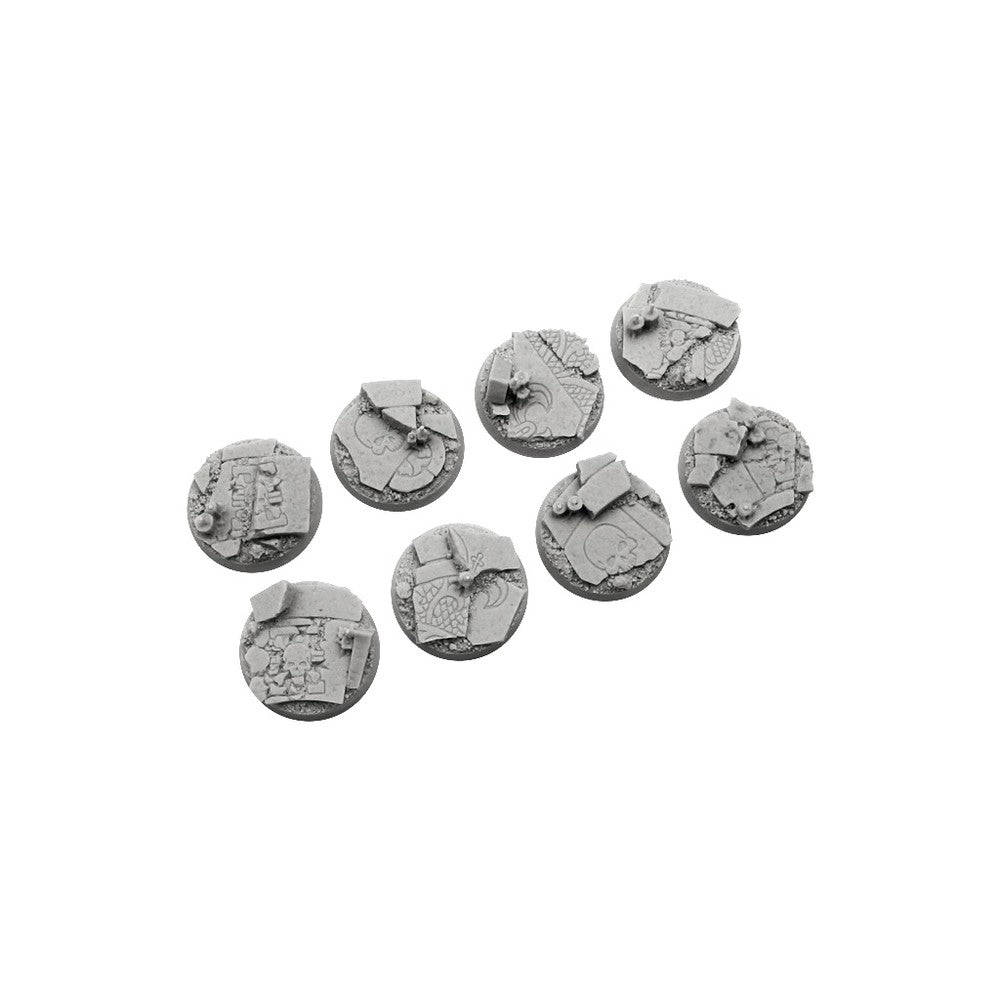 PREORDER Micro Art Studio - Resin Round/Oval Bases - Ruined Chapel Bases - Round 32mm (4)