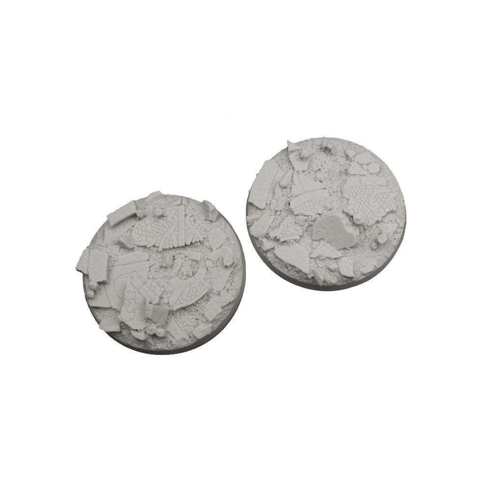 PREORDER Micro Art Studio - Resin Round/Oval Bases - Ruined Chapel Bases - Round 60mm (1)